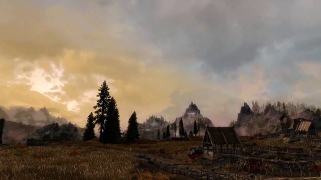Skyrim - Weathermod Skytest- Possibilities of Cloud coloring with Vivid Weathers WIP смотреть онлайн