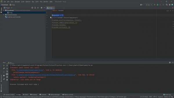 Генераторы и чекеры на Python #1 ? / Основные функции модуля random