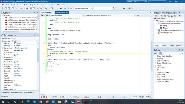 Delphi - Resolução de Exercício Simples (Forma de Pagamento) смотреть онлайн