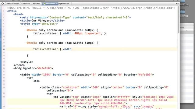 Adding CSS media queries into an HTML Email. смотреть онлайн
