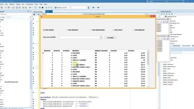 CONSULTA COM PARAMTERO DBLOOKUPCOMBOBOX COM MULTIPLA ESCOLHA - DELPHI 10.3 смотреть онлайн