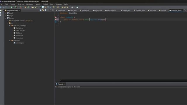 How to Write Hello World program in java using Eclipse смотреть онлайн