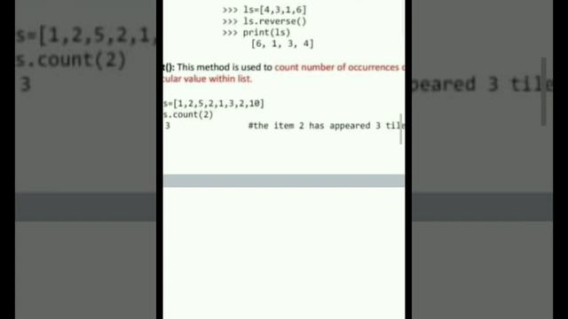 List & Methods of list in (Collection) python смотреть онлайн