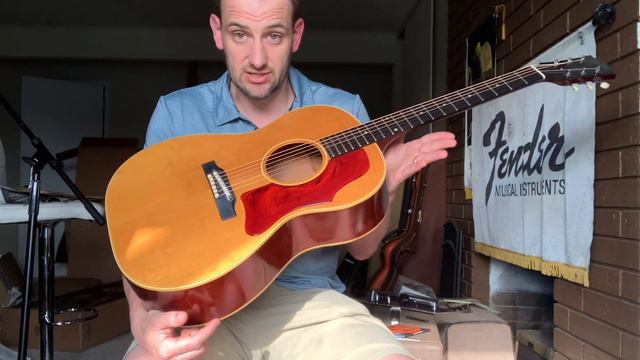 1965 Gibson B-25 Natural LG-3 - For Sale смотреть онлайн
