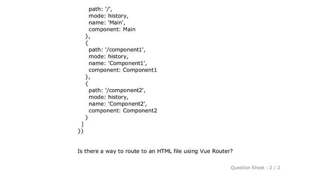 HTML : Is there a way to route to html files with Vue router? смотреть онлайн