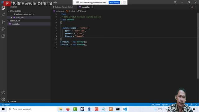 OOP# 1: implementsi class dan object смотреть онлайн