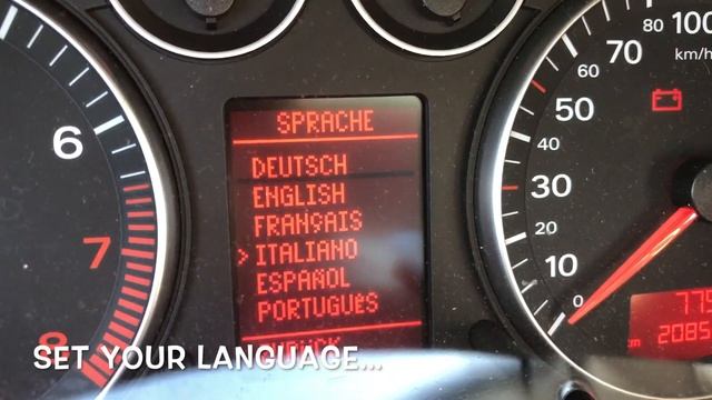 System Menu Languages | Zmiana Języka Audi A3 8p A4 b6 b7 смотреть онлайн