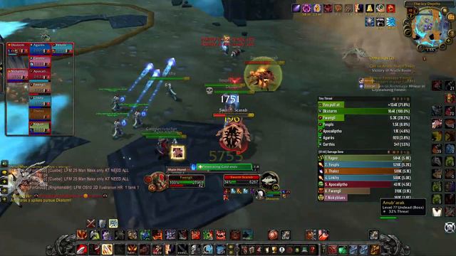 WoW WotLK Classic fury warrior pve Trial of the Crusader 10-man Anub'arak kill смотреть онлайн