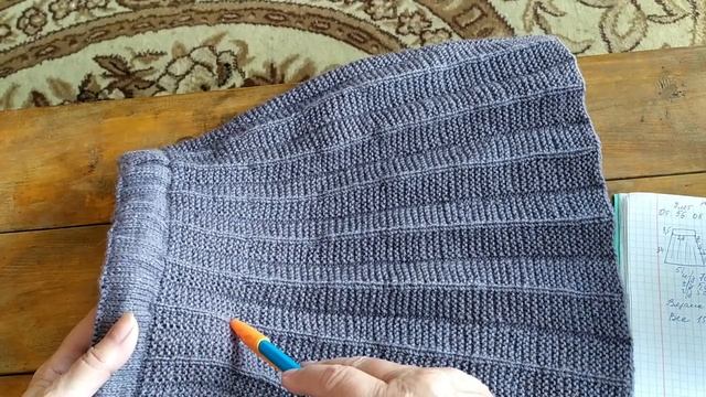 ЮБКА ВНУЧКЕ ПЕРВОКЛАССНИЦЕ СПИЦАМИ.ЭКСПРЕСС МК. смотреть онлайн