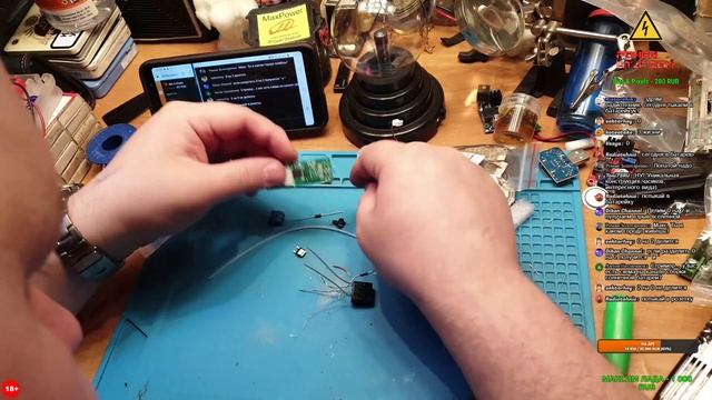 DIY / Stream 6. Перед ДР. Кольцевая лампа, поджигатель, испаритель. (18+) смотреть онлайн
