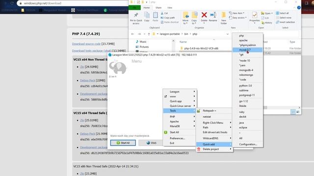 Solusi Gunakan PHP versi berbeda dengan Laragon смотреть онлайн