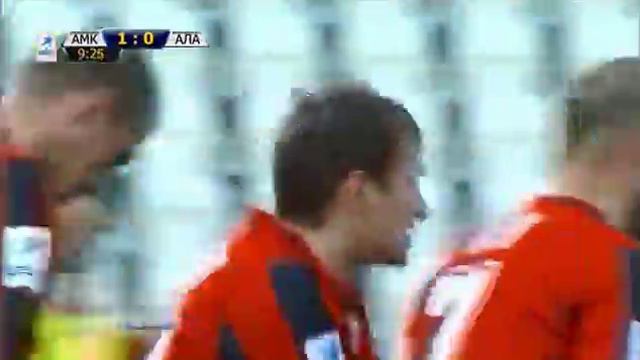 21. Коломейцев, 10 (1:0). 21 тур. «Амкар» - «Алания» смотреть онлайн