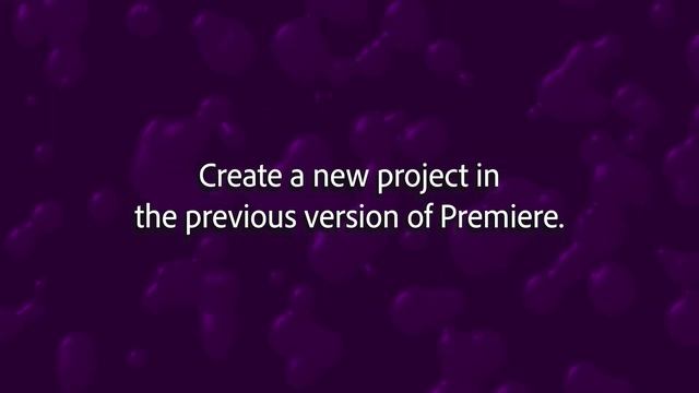 How to open a Premiere Pro project in a previous version смотреть онлайн
