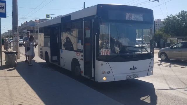 Севастопольский Автобус-Автобус МАЗ 206.060 на 109 маршрут 12 июля 2022г. смотреть онлайн