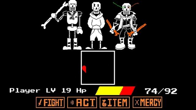 Undertale disbelief papyrus IMPOSSIBLE mode 2 mini games animation смотреть онлайн