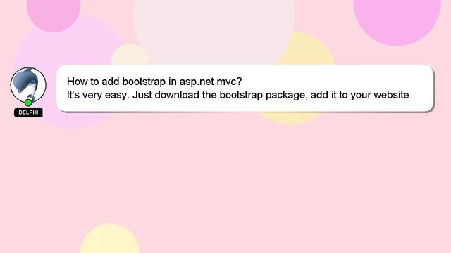 How to add bootstrap in aspnet mvc? смотреть онлайн