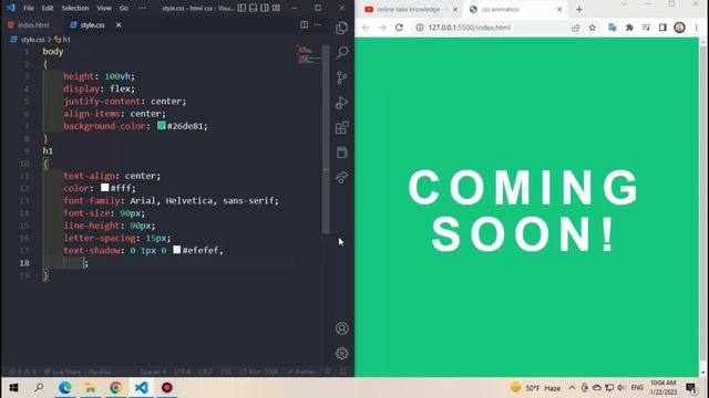 create floating text in css | animation with keyframes | basic to advance animation in css смотреть онлайн
