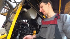 Погрузчик jcb. Снятие тнвд двигатель Cummins