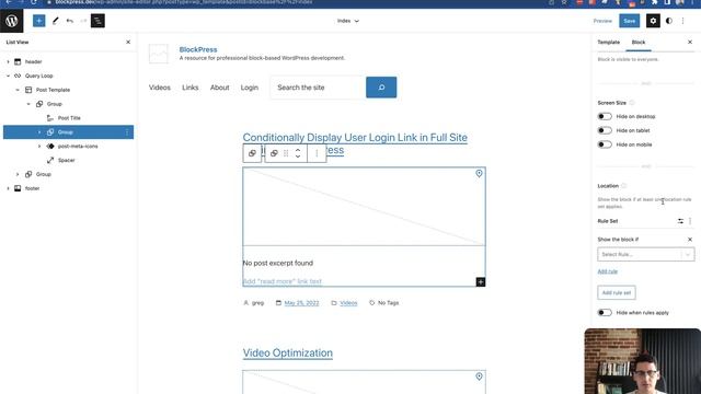 Conditional Formatting in the WordPress Block Query Loop смотреть онлайн
