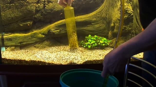 Чистка грунта в аквариуме. смотреть онлайн