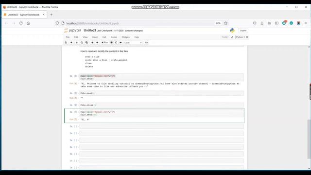 File Handling in python - Hands on tutorial смотреть онлайн