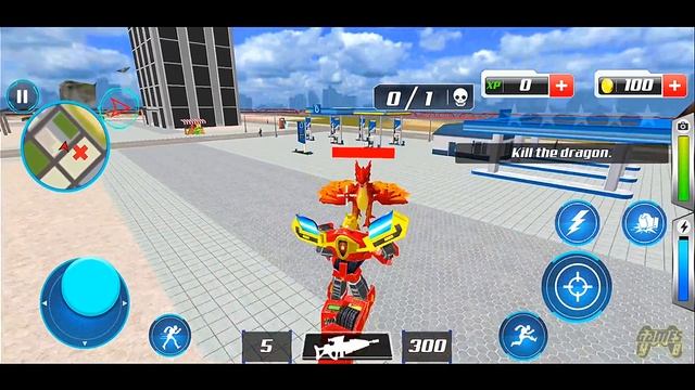 Flying Muscle Car Robot Transform Horse Robot Games 2021 - Android Gameplay смотреть онлайн