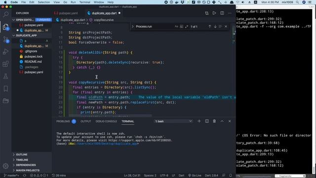 dart: write command-line app - automate renaming flutter project - part 5 смотреть онлайн