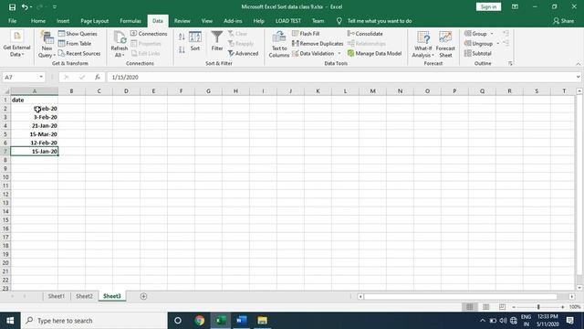 Microsoft Excel Sort data class 9 смотреть онлайн