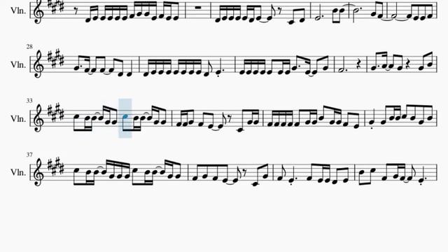 Violin Sheet Music: How to play That's Why I Gave Up On Music by Yorushika смотреть онлайн