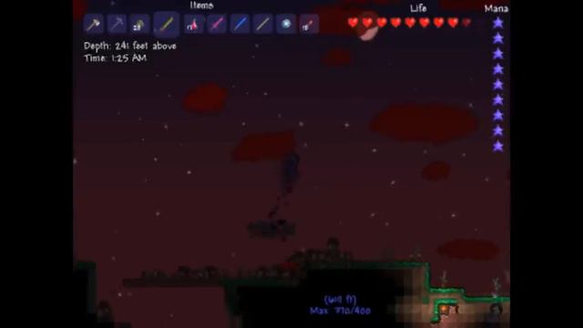 Terraria Gameplay - Goblin Army, Blood Moon, & Tree House! смотреть онлайн
