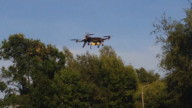 Квадрокоптер Своими Руками. Первый Полет Коптера. Московская область / Quadcopter First Flight Test смотреть онлайн