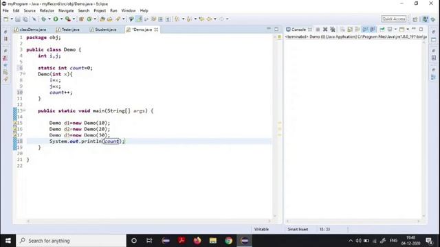 Instance Block vs Constructor | Program to Count No. of Objects are Created | Java смотреть онлайн