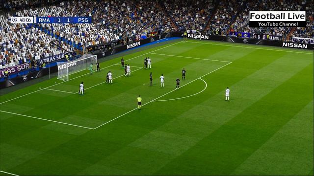 Real Madrid Vs PSG | Full Match | Champions League 2022 UCL | Messi Mbappe Vs Real Madrid | PES 202