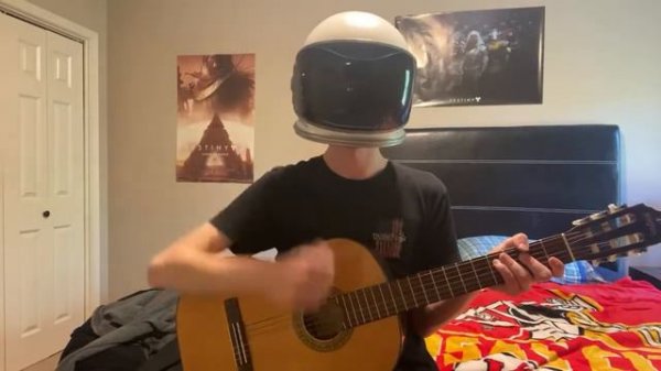 Practicing Be Afraid by Blacklite District on guitar