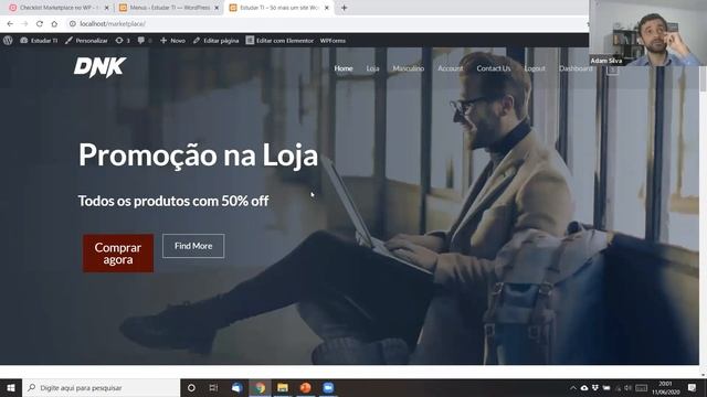 Criando Menu principal Marketplace no WordPress смотреть онлайн