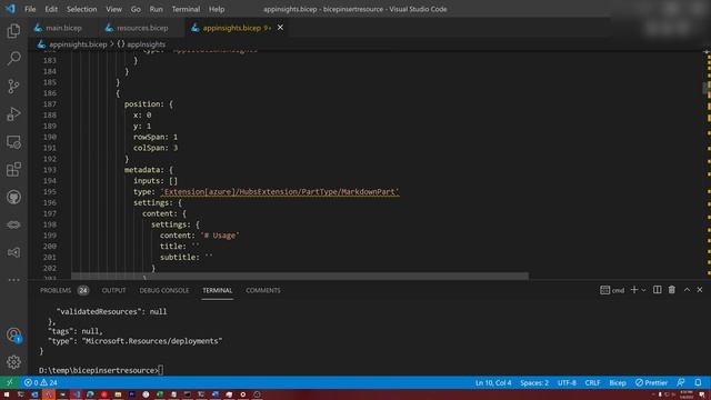 Azure Bicep - New Features - Insert Resource and #disable-next-line смотреть онлайн