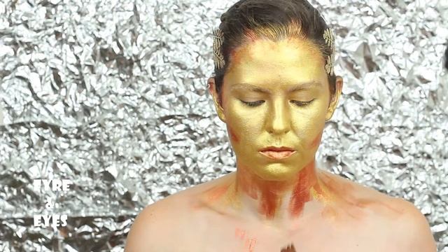 Apollo God of the Sun Gold Statue Body Paint Tutorial/ Dance Party смотреть онлайн