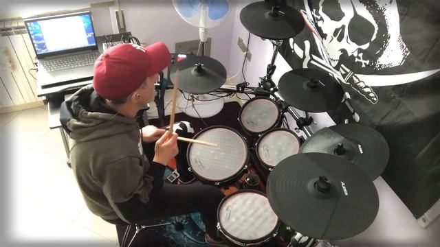 Muse - Hysteria (HQ) - Drumcover by DragDrummer - Alesis Crimson II смотреть онлайн
