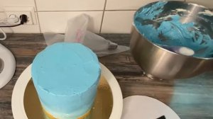 Торт в виде Монстра с кремовой шёрсткой. #тортдлямалыша