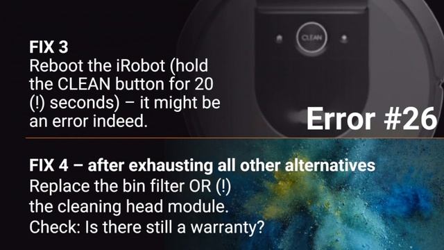 iRobot Error 26 airflow obstruction FIXED - several options - Roomba vacuum смотреть онлайн