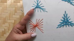 Изонить. Часть 2. Треугольник, квадрат и прямоугольник  #изонить  #вышивкапокартону