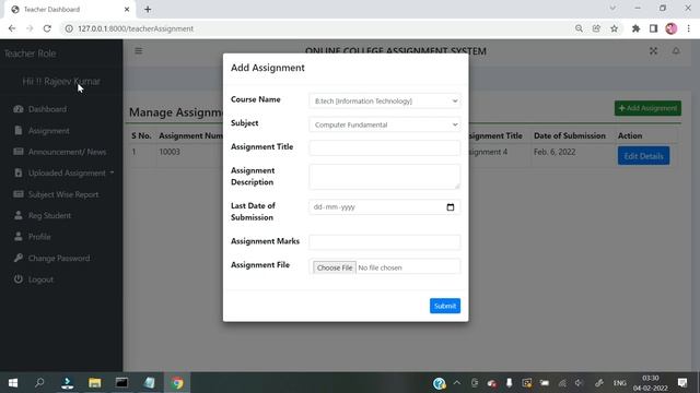 College Assignment Management System || Python Django Project || Django Major Project смотреть онлайн