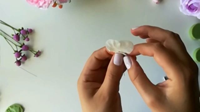 Мастер-класс. Анютины глазки из холодного фарфора. смотреть онлайн