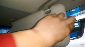 Nissan Murano (Ниссан Мурано): Как опустить солнцезащитный козырек