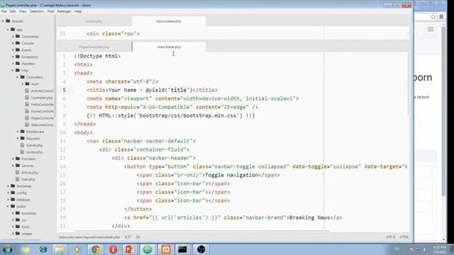 PHP Programming with Laravel Framework ตอนที่ 5 смотреть онлайн