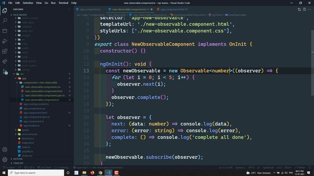 5. Create a new Custom Observable from scratch using the RxJS Observable object - RxJS смотреть онлайн