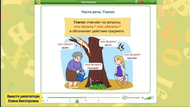 Части речи смотреть онлайн