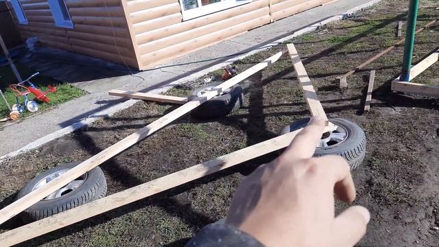 Простой гараж без фундамента своими руками