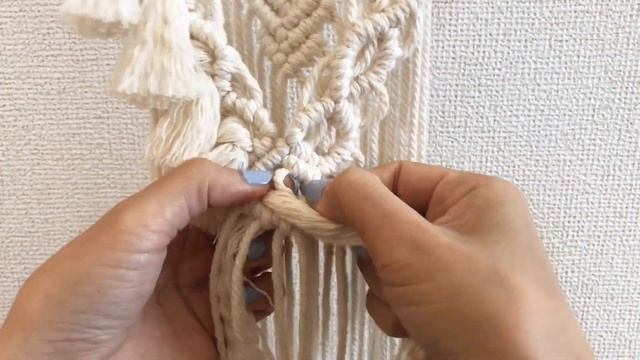 Boho Macrame wall Hanging with Tassel การถักมาคราเม่ смотреть онлайн