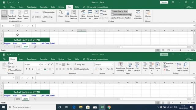 23 MS Excel View Sheets Side by Side from One Excel File смотреть онлайн